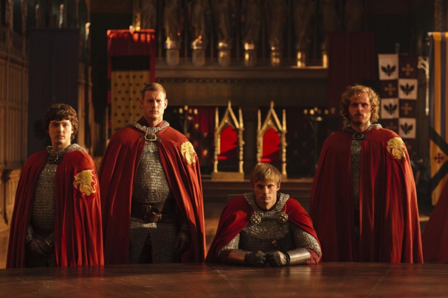 Mordred, Perceval, Arthur et Sir Léon - Le spectre d'Uther