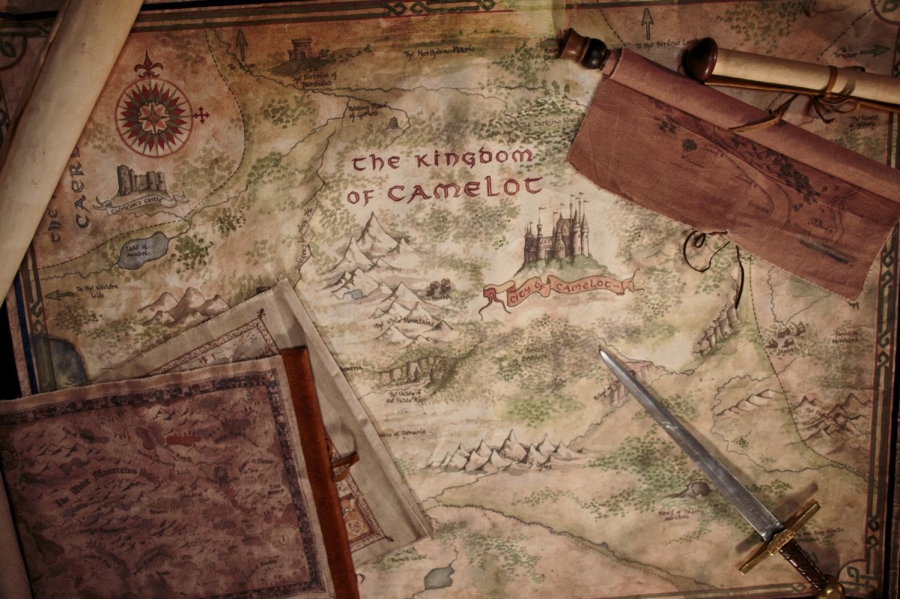 Carte du royaume de Camelot - L'approche des ténèbres