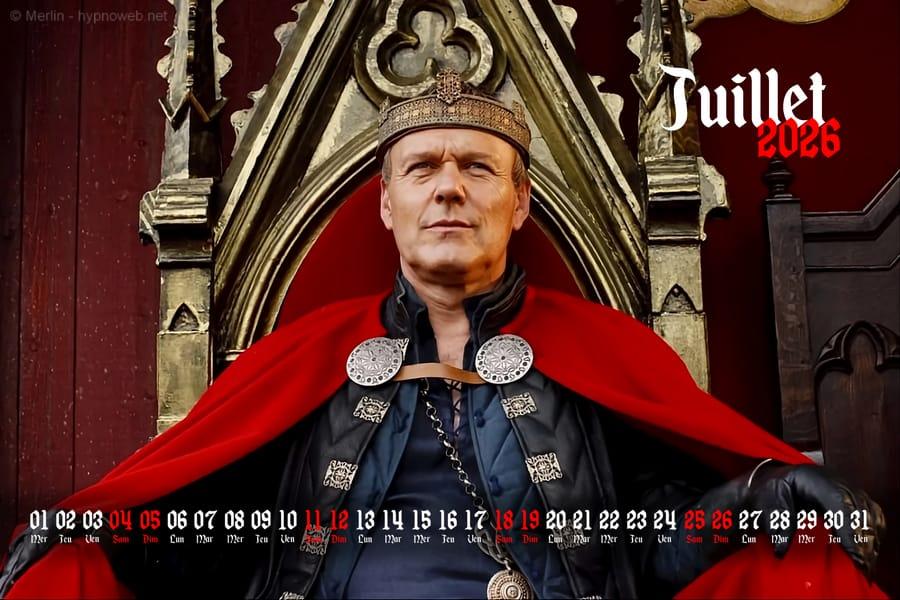 Calendrier juillet 2026 Mercolin